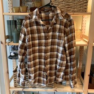 Eddie Bauer Brown Flannel